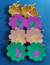 Charger l'image dans la galerie, Boucles d'oreilles Gorgone violet et vert - Maedusa X Atelier Grenade