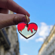 Charger l'image dans la galerie, ❤️🔥 Boucles d’oreilles Cœur Flamme ❤️🔥