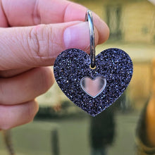 Charger l'image dans la galerie, 🤍 Boucles d’oreilles Cœur Matriochka Argenté – Brillance & Éclat ✨