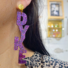 Charger l'image dans la galerie, 💜 Boucles d’oreilles DYKE – Pluie de paillettes violettes 🔮✨