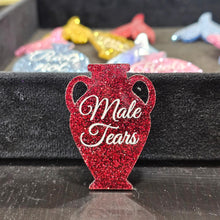Charger l'image dans la galerie, Broche Amphore MALE TEARS (paillettes rouges) 💧