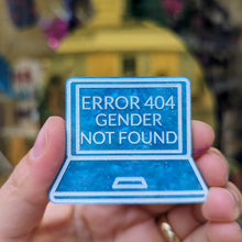 Charger l'image dans la galerie, Broche Error 404 Gender not found (bleu ciel) 🏳️🌈