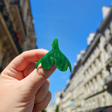 Charger l'image dans la galerie, Broche Clitoris (vert-doré marbré) 🔥💦