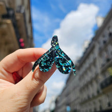 Charger l'image dans la galerie, Broche Clitoris (noir à paillettes vertes) 🔥💦