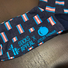 Charger l'image dans la galerie, Chaussettes en bambou Drapeau Trans 🏳️🌈🏳️⚧️