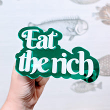 Charger l'image dans la galerie, Décoration murale "Eat the rich" vert ✨
