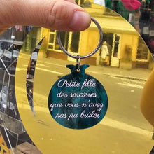 Charger l'image dans la galerie, Porte-clefs Grenade Petite fille des sorcières... vert marbré 🧙♀️