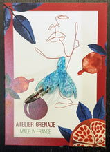 Charger l'image dans la galerie, Porte-clefs Clitoris, marbré bleu ciel