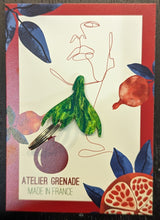 Charger l'image dans la galerie, Porte-clefs Clitoris, marbré vert-doré