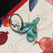 Charger l'image dans la galerie, Porte-clefs Clitoris, marbré vert galactique
