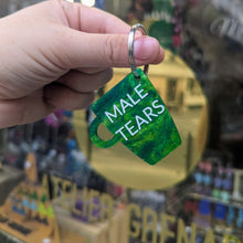 Charger l'image dans la galerie, Porte-clefs Mug Male Tears, vert-doré marbré