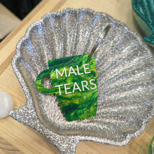 Charger l'image dans la galerie, Porte-clefs Mug Male Tears, vert-doré marbré