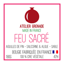 Charger l'image dans la galerie, Bougie "Feu Sacré" Made in France 🔥