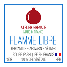 Charger l'image dans la galerie, Bougie "Flamme Libre" Made in France 🔥