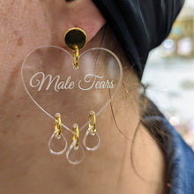 Charger l'image dans la galerie, Boucles d'oreilles Male Tears transparentes 💧