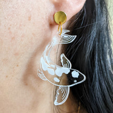 Charger l'image dans la galerie, Boucles d'oreilles Carpe Koï transparentes 🎏