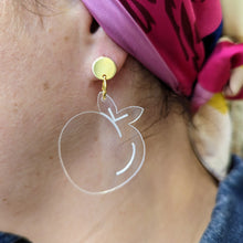 Charger l'image dans la galerie, Boucles d'oreilles Emoji Pêche transparentes 🍑