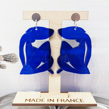 Charger l'image dans la galerie, Boucles d'oreilles Matisse bleu
