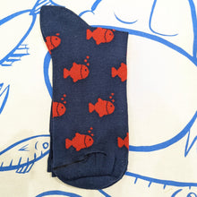 Charger l'image dans la galerie, Chaussettes en bambou Poisson Rouge
