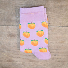 Charger l'image dans la galerie, Chaussettes en bambou Pêches juteuses