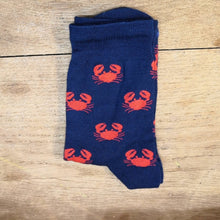 Charger l'image dans la galerie, Chaussettes en bambou Crabe