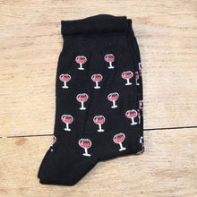 Charger l'image dans la galerie, Chaussettes en bambou Ballon de vin rouge 🍷