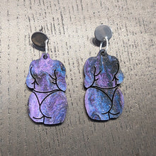 Charger l'image dans la galerie, Boucles d'oreilles Corps (violet galactique)