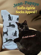 Charger l&#39;image dans la galerie, Chaussettes en bambou Chat noir 🐈‍⬛
