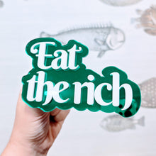 Charger l&#39;image dans la galerie, Décoration murale &quot;Eat the rich&quot; vert ✨
