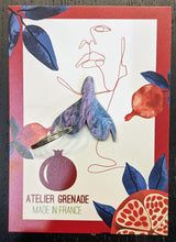Charger l&#39;image dans la galerie, Porte-clefs Clitoris, marbré violet bleu
