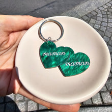 Charger l&#39;image dans la galerie, ❤️❤️ Porte-clefs double cœur à personnaliser ! ❤️❤️
