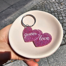 Charger l&#39;image dans la galerie, ❤️❤️ Porte-clefs double cœur à personnaliser ! ❤️❤️
