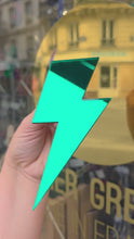Charger et lire la vidéo dans la visionneuse de la Galerie, Décoration murale éclair vert ⚡
