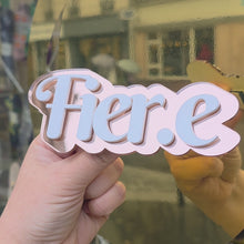 Charger et lire la vidéo dans la visionneuse de la Galerie, Décoration murale &quot;Fier.e&quot; rose gold 🌈

