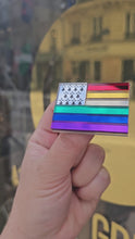 Charger et lire la vidéo dans la visionneuse de la Galerie, 🏳️‍🌈 Broche Drapeau Breton Arc-en-Ciel – Breizh fièr·e &amp; flamboyant·e ✨

