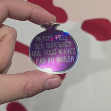 Charger et lire la vidéo dans la visionneuse de la Galerie, Sticker Grenade violet Petite fille des sorcières...
