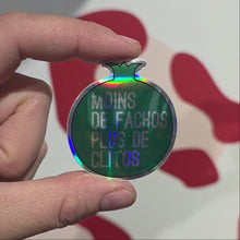 Charger et lire la vidéo dans la visionneuse de la Galerie, Sticker Grenade Moins de fachos plus de clitos ✊
