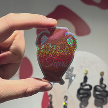 Charger et lire la vidéo dans la visionneuse de la Galerie, Sticker Amphore Male Tears orange à paillettes 🏺💧
