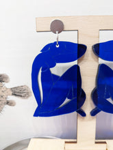 Charger l&#39;image dans la galerie, Boucles d&#39;oreilles Matisse bleu
